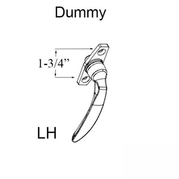 Marvin Push out Casement Lock Handle, Left Hand Dummy - Choose Color